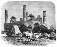 An Encampment at Secundra c1891. Creator: James Grant