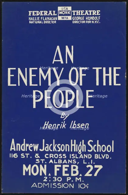 An Enemy of the People, [193-]. Creator: Unknown.