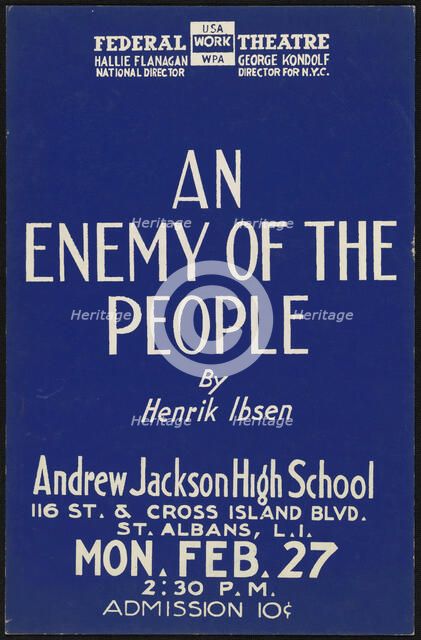 An Enemy of the People, [193-]. Creator: Unknown.