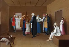 An engagement, Mid of the 19th century