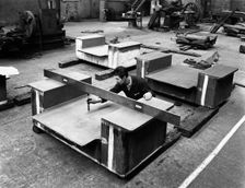 An engineer at work at the Edgar Allen Steel Foundry, Sheffield, South Yorkshire, 1962. Artist: Michael Walters