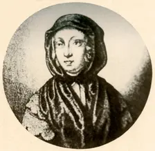 An English woman in silk hood and tippet c17th century, (1937). Creator: Unknown