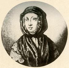 An English woman in silk hood and tippet c17th century, (1937). Creator: Unknown