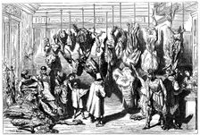 An English butcher's, Boulevard Haussmann Paris, 1871