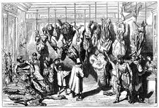 An English butcher's, Boulevard Haussmann Paris, 1871