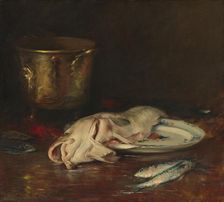 An English Cod, 1904. Creator: William Merritt Chase