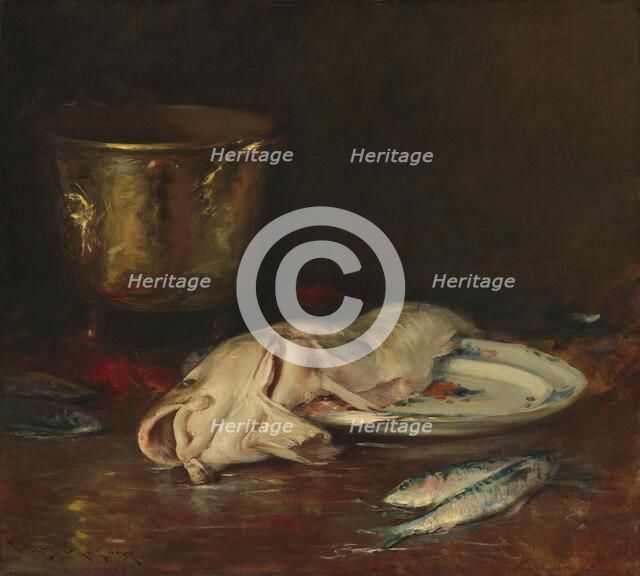 An English Cod, 1904. Creator: William Merritt Chase.