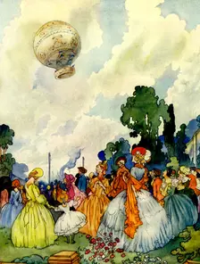 An early attempt at conquering the air, 18th century, (late 19th century)