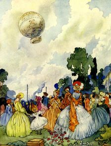 An early attempt at conquering the air, 18th century, (late 19th century)