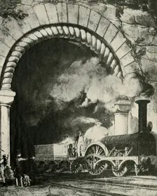 An Early Broad Gauge Train - Great Western Railway c1930. Creator: Unknown