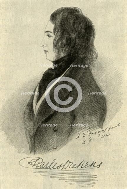 'An Early Dickens Portrait', 1841, (1910). Creator: Unknown.