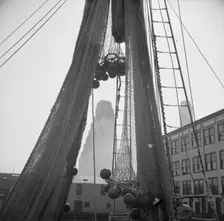 An early morning scene at the Fulton fish market, New York, 1943. Creator: Gordon Parks