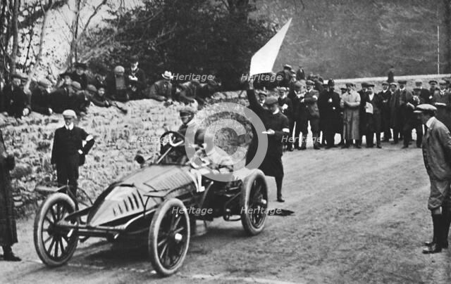 'An early Wolseley in the Isle of Man (1904)', 1904, (1937). Artist: Unknown.