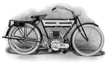An early Triumph motorcycle, 1911-1912