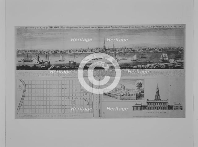 An East Prospect of the City of Philadelphia..., ca. 1768. Creator: George Heap.