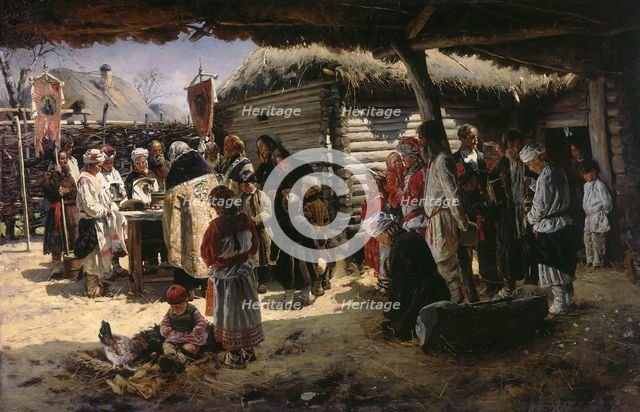 An Easter Prayer', 1887-1888.  Creator: Makovsky, Vladimir Yegorovich (1846-1920).