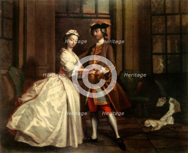 'An Eighteenth-Century Rendezvous', c1744, (1942).  Creator: Joseph Highmore.