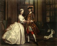 An Eighteenth-Century Rendezvous c1744, (1942). Creator: Joseph Highmore