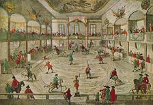 An Eighteenth-Century Riding School, Showing the Transition to the Circus Ring 1942