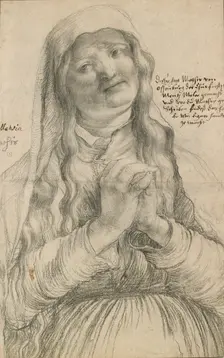 An elderly Woman with clasped Hands, early 16th century. Artist: Matthias Gruenewald