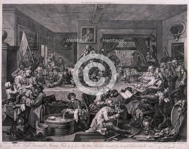 'An election entertainment', plate I of The Election, 1755. Artist: William Hogarth