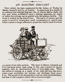 'An Electric Dog Cart(with details) 1888. Creator: Unknown