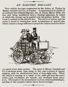'An Electric Dog Cart(with details) 1888. Creator: Unknown