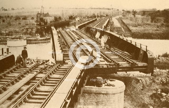 'An Electrically Operated Swing Bridge, at Beccles, near Yarmouth (London and North Eastern Railway) Creator: Unknown.