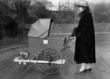 An electrically-powered perambulator, 1921. Creator: Unknown