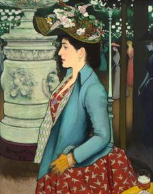 An Elegant Woman at the Élysée Montmartre (Élégante à l’Élysée Montmartre), 1888. Creator: Louis Anquetin