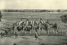 An Elephant Battery, "Camp of Exercise", Rawal Pindi c1890, (1901). Creator: Raja Deen Dayal & Sons