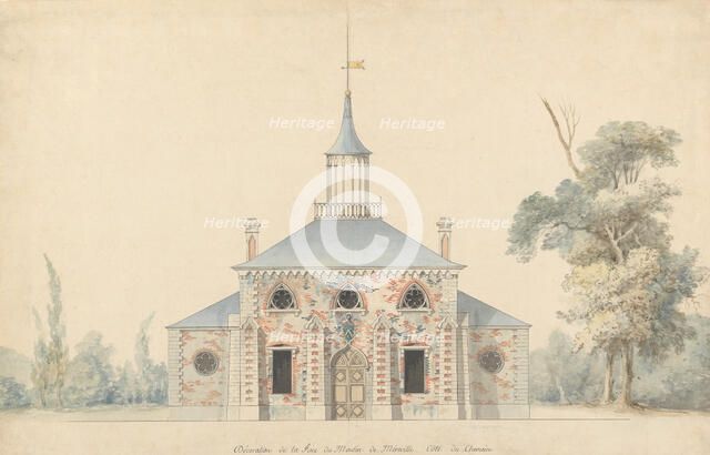An Elevation for the Projected Mill at Méréville, n.d.. Creator: Francois Joseph Belanger.