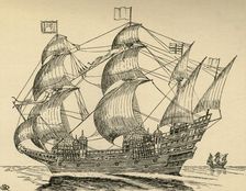An Elizabethan Galleon (1931). Artist: Charles Henry Bourne Quennell