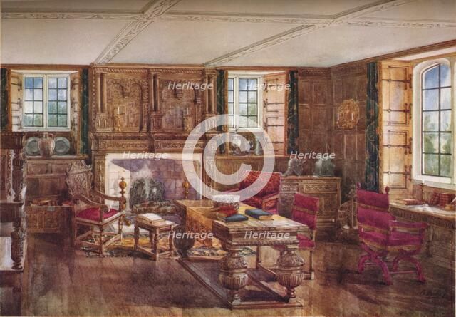 An Elizabethan Living Room, c19th century, (1923). Artist: Unknown