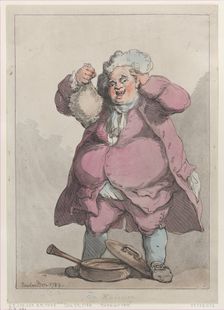 An Epicure, [December 29, 1788], reissued 1801., [December 29, 1788], reissued 1801. Creator: Thomas Rowlandson