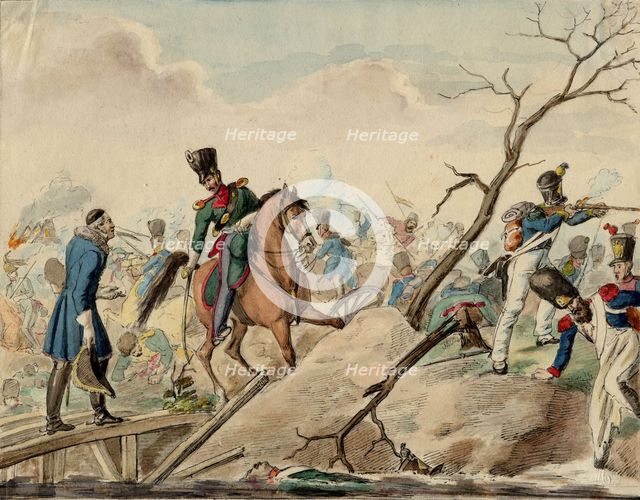 An Episode from the Battle of Leipzig. Artist: Anonymous 