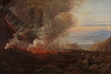 An Eruption of Vesuvius, probably between 1824 and 1826. Creator: Johan Christian Dahl