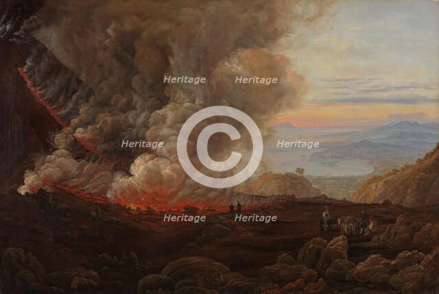 An Eruption of Vesuvius, probably between 1824 and 1826. Creator: Johan Christian Dahl.
