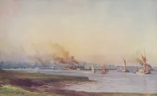 An Estuary 1910. Artist: WL Wythe