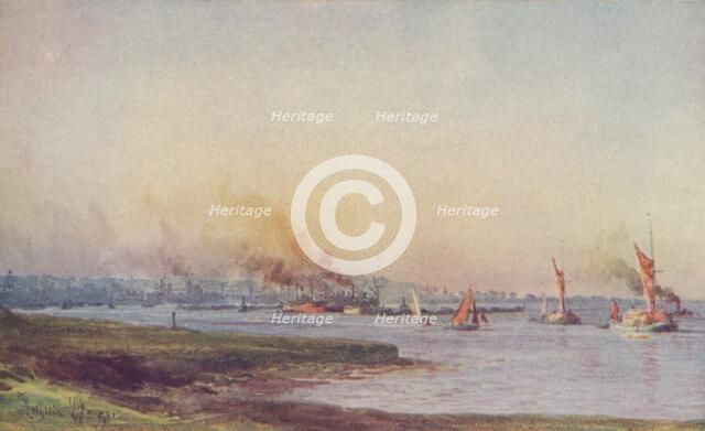 'An Estuary', 1910. Artist: WL Wythe.