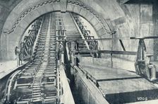An Escalator in Course of Construction 1922. Creator: Unknown