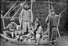 An Eskimo sledging party, 1912. Artist: Pierre Petit