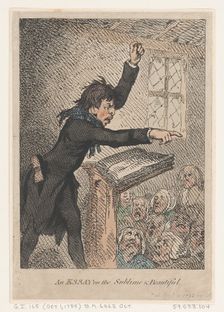 An Essay on the Sublime & Beautiful, April 10, 1792., April 10, 1792. Creator: Thomas Rowlandson