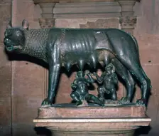 An Etruscan statue, The Capitoline Wolf