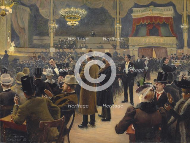 An evening at the Circus in Copenhagen, 1891.