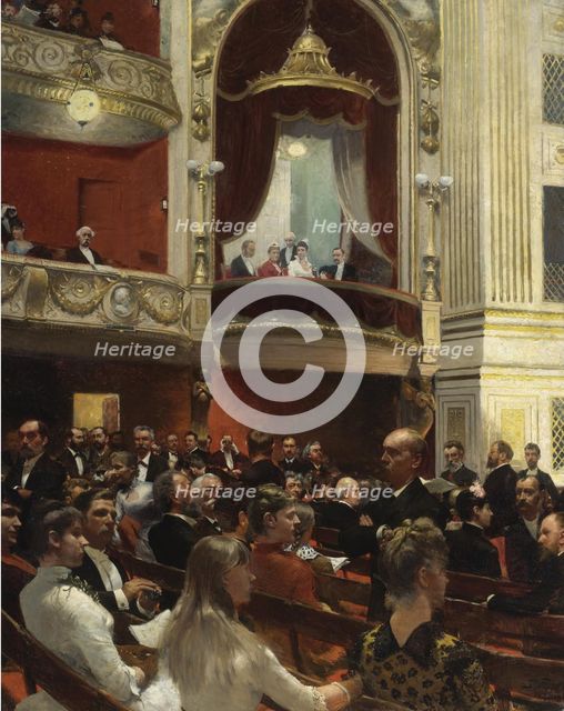 An Evening at the Royal Theatre, Copenhagen, 1887-1888.