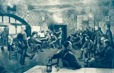 An Evening Concert in Officers Mess of the Artists Rifles 1917. Creator: Unknown