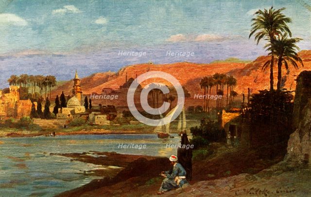 'An evening in Giza', c1918-c1939. Creator: Unknown.