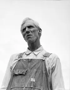 An evicted Arkansas sharecropper now settled at Hill House, Mississippi, 1936. Creator: Dorothea Lange