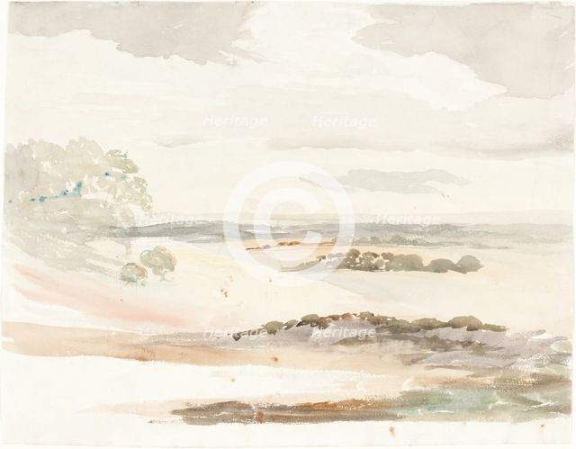 An Extensive View in Shropshire, 1803. Creator: Cornelius Varley.